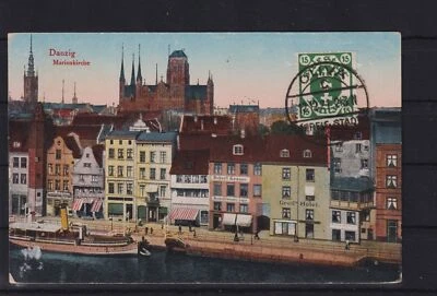 AH853) AK Ansichtskarte Danzig Marienkirche - Bild 1 von 2