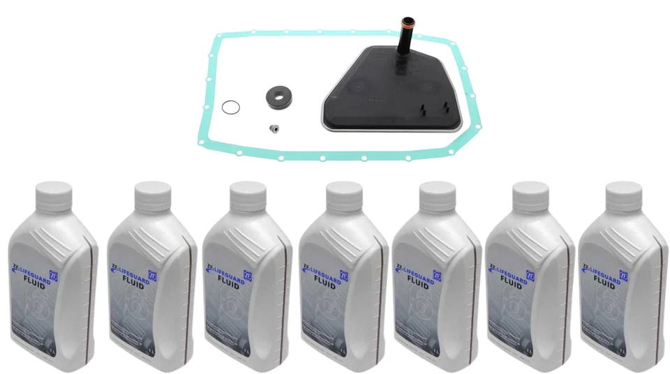 Kit de filtro de transmisión: filtro + junta de cárter + 7L ATF ZF OEM para BMW X5 X6 Foto 1 de 4