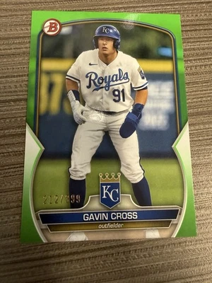 2023 Bowman - Prospects Gavin Cross #BP-109 Neon Green /399 (RC) - Image 1 of 2