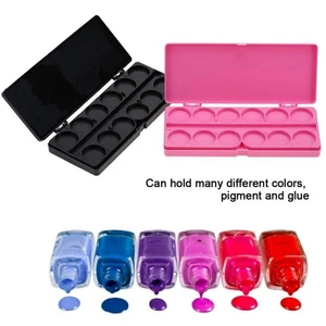 24 Gitter Nail Art Palette Malerei Aquarell Pigment Farbe Mischkasten Maniküre - Bild 1 von 14