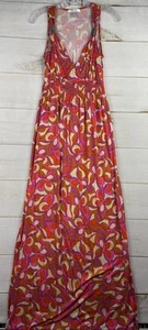 Lascana for Venus Womens Maxi Dress Sz S V Neck Smocked Mod Retro Coastal Beach - Picture 1 of 11