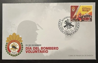 Perú Fdc 2023 Día del Bombero Voluntario. 5 de diciembre - Image 1 of 2