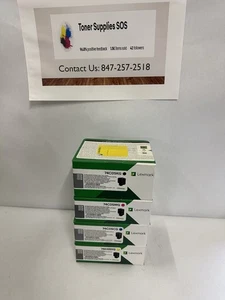 New Set Genuine Lexmark 74C0SCG, 74C0SMG 74C0SYG 74C0SKG Sealed - Picture 1 of 5