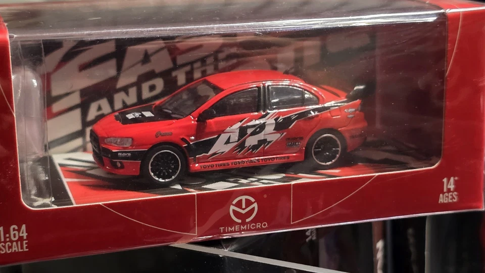 1:64 TIME MICRO Mitsubishi Lancer EVO - FF FAST AND FURIOUS - Immagine 1 di 1
