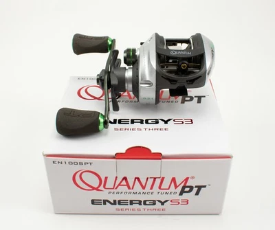 QUANTUM PT ENERGY S3 EN100SPT 6.3:1 RIGHT HAND BAITCAST REEL - Image 1 of 4