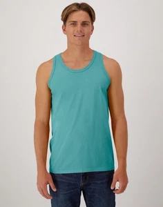 Hanes Tank Top Adult ComfortWash Garment Dyed Sleeveless Tee T-Shirt Cotton - Picture 1 of 162