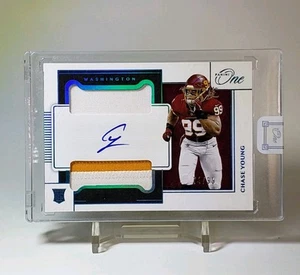 Chase Young RC AUTO /99 2 COLOR PATCH 2020 Panini ONE #41 SEALED IN ONE TOUCH - Picture 1 of 2