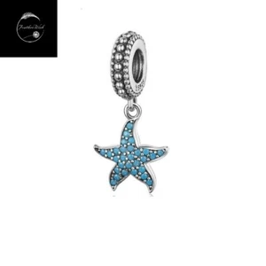 Starfish Travel Holiday Charm Genuine Sterling Silver 925 For Bracelets Fish Sea - Picture 1 of 7