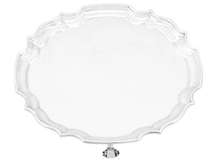 Vintage Sterling Silver Waiter by Roberts & Belk Ltd (1972) - Picture 1 of 9
