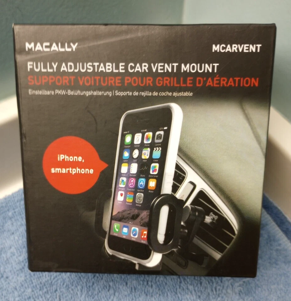 NEW Mcally Mcarvent Adjustable Car Vent Mount iPhone Smartphone Cell Phone - Image 1 of 4