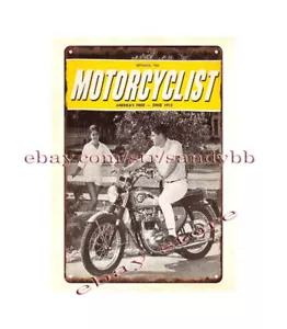 a home decor store 1965 Motorcycle 65 Motorcyclist metal tin sign - Picture 1 of 4