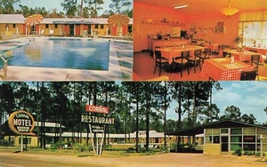 Postal Corral Motel US Highway 441 y 82 Pearson Georgia piscina TV baños de azulejos de aire acondicionado - Imagen 1 de 2
