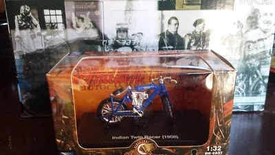 NIB New-Ray 1908 Indian Twin Racer motorcycle 1:32 diecast model toy - Image 1 of 2