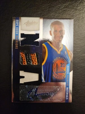 2010-11 EKPE UDOH Panini Absolute #156 Triple Jersey Ball Auto Rookie RC / 499 - Image 1 of 2