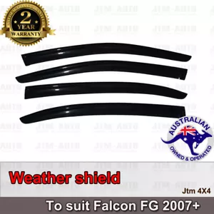 Premium Weather Shields Weathershields Window Visor For Ford Falcon FG 2008-2019 - Picture 1 of 4