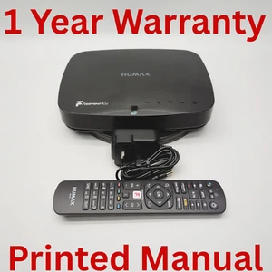 Humax Aura FVP-4KGTR/GB/2TB Ethernet HDMI Freeview Play HD TV Recorder - Black - Picture 1 of 8