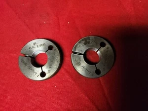1-1/16-32 NS 2A THREAD RING GAGES 1.062  GO NO GO P.D.'S = 1.0411 & 1.0373 - Picture 1 of 3
