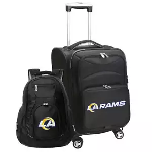 Los Angeles Rams Spinner Carry-On Luggage and Backpack Set - Picture 1 of 1