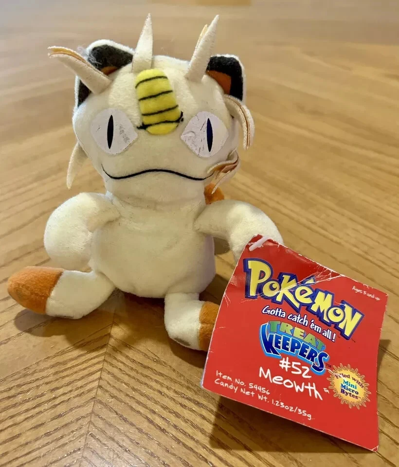 NUEVO Peluche Pokemon Treat Keepers #52 Meowth - Compartimento de caramelo oculto de colección R2 Foto 1 de 4