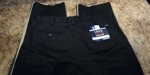 Pantalone Chino Uomo Izod Americano Smooth Touch Vestibilità Dritta Nero Cotone 36x34 - Foto 1 di 22