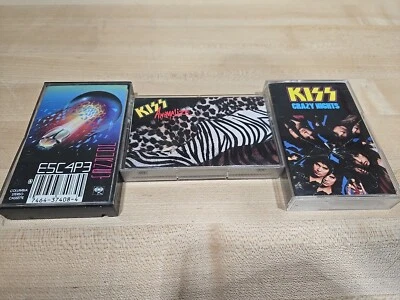 Lot KISS Journey Cassette Crazy Nights Animalize Escape Retro 80s Classic ROCK - Image 1 of 4