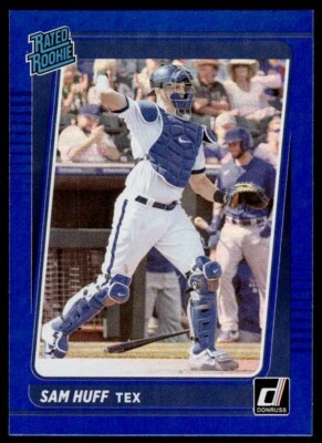 2021 DONRUSS RATED ROOKIE BLUE SAM HUFF R40 - Image 1 of 2
