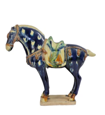 Decorative Antique Chinese Tang Style Ceramic Horse 21.5 cm Tall Collectable VGC - Image 1 of 4