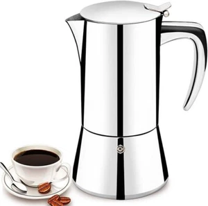 Cafetera espresso de cocina cafetera moka de acero inoxidable cafetera de estilo - Imagen 1 de 5