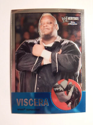 2007 Topps Heritage II Chrome WWE Wrestling Card #30 Viscera - Image 1 of 2