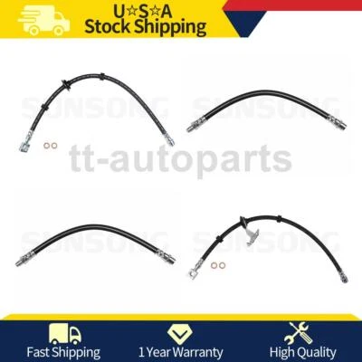 Manguera de línea de freno delantero trasero Sunsong 4 piezas para Mercedes-Benz ML320 1999-2003 Foto 1 de 4