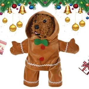 "Gingerbread Man" Christmas Costume Pet Dog Costume Merry Making New S-M - Picture 1 of 13