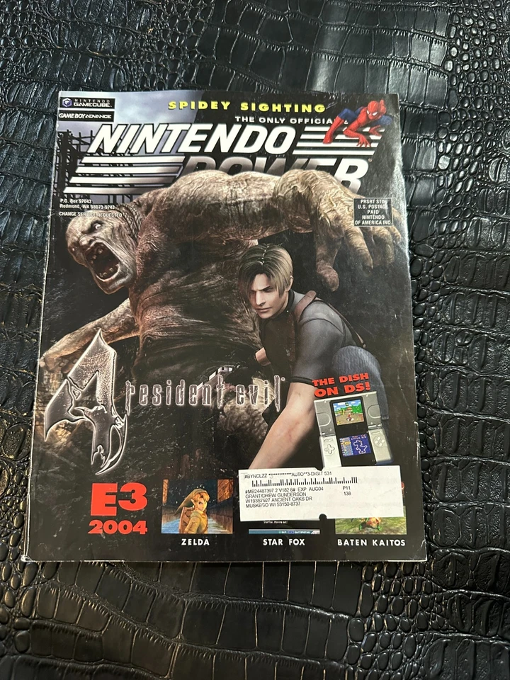 Nintendo Power Magazine #182 August 2004 Resident Evil 4 w/ Poster and Stickers - Image 1 of 1