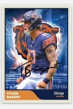 Tyson Bagent QB Chicago Bears Custom ACEO Football Card