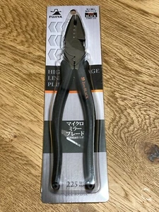 Fujiya Electrician Eccentric Pliers Zero BLACK 3300N-225 MADE IN JAPAN - Picture 1 of 7