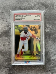1995 Select Certified Mirror Gold Kenny Lofton #91 PSA 9 Pop 4 None Higher - Picture 1 of 2
