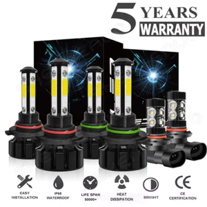 For GMC Sierra 1500 Extended Cab Pickup 2003-2006 LED Headlights Fog Light Bulbs - Imagen 1 de 13