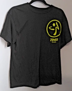 WOMENS BLACK ZUMBA FITNESS TEE ONE SIZE - Picture 1 of 4