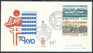 1975 SAN MARINO FDC VENETIA 152 TOKYO TIMBRO DI ARRIVO - BH-3 - Foto 1 di 1
