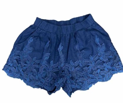 Women's Size Large Navy Blue Shorts Julie Keer - Image 1 of 4