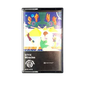 STYX MIRACLES Cassette Tape 1980 Reissue Hard Rock Rare - Picture 1 of 5