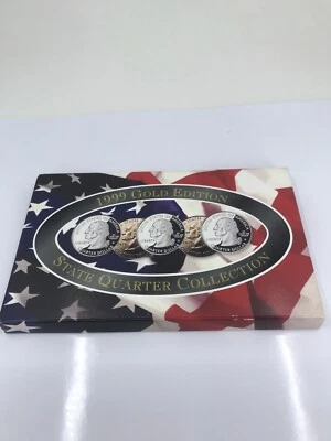 1999 State Quarter Collection Gold Edition With COA - Image 1 of 4