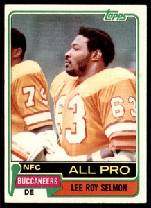 1981 Topps Lee Roy Selmon . Tampa Bay Buccaneers #410