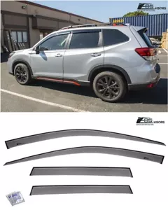For 19-24 Subaru Forester | JDM Tape-On Side Window Visor Deflector Rain Guards - Bild 1 von 12