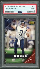 2005 Upper Deck LAPD #23 Drew Brees Promo PSA 9 MINT ~ POP 3 NONE HIGHER