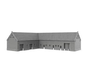 HOUGOUMONT NORTHEAST BARN - 3D PRINTED Décor Wargame Terrain Napoleon - Imagen 1 de 5
