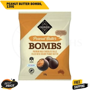 Hugos Chocolates Peanut Butter Bombs, 130G- AU - Picture 1 of 6