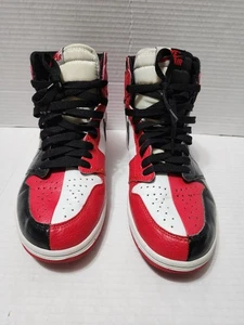 Jordan 1 Retro High OG Mens Size 8.5 Red White - Picture 1 of 7