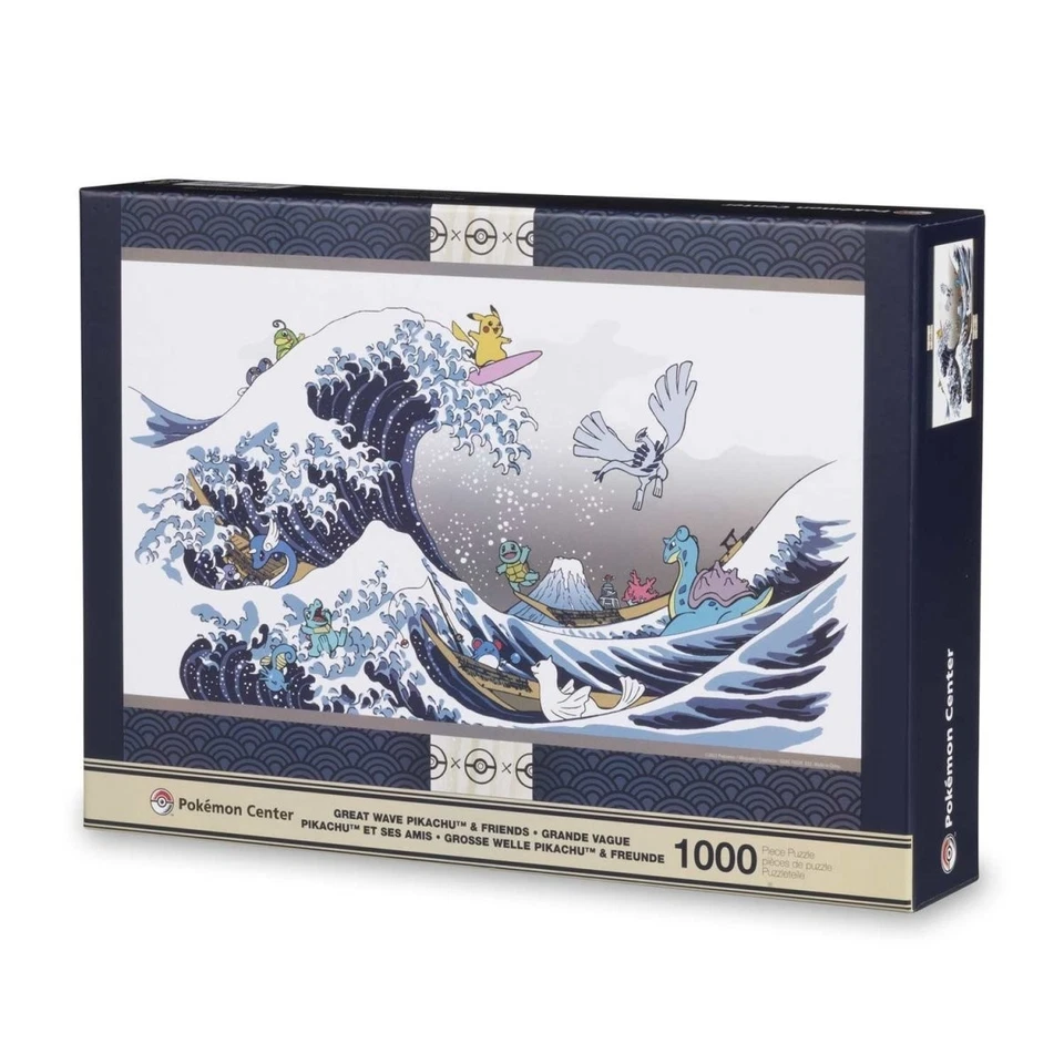 Rompecabezas Great Wave Pikachu & Friends 1000 piezas exclusivo de Pokemon Center Foto 1 de 1