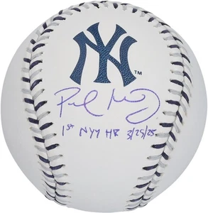 Paul Goldschmidt Yankees Signed Team Color Laces Baseball w/Insc - LE 5 of 5 - Picture 1 of 4