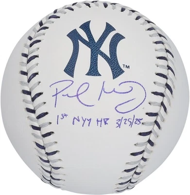 Paul Goldschmidt Yankees Signed Team Color Laces Baseball w/Insc - LE 5 of 5 - Image 1 of 4